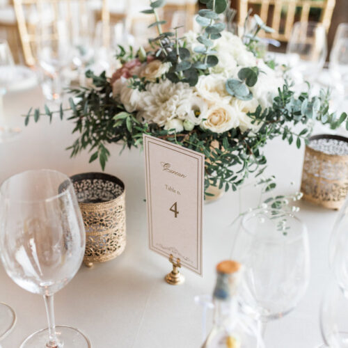 villa cimbrone wedding reception floral centerpiece