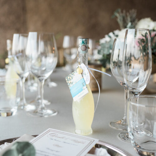 Villa Cimbrone wedding reception details