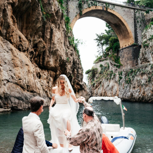 beach wedding on the amalfi coast