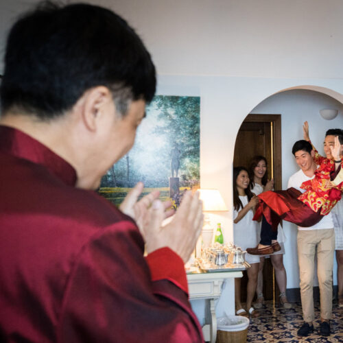 chinese groom in villa cimbrone