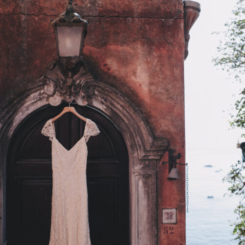 wedding dress at hotel marincanto