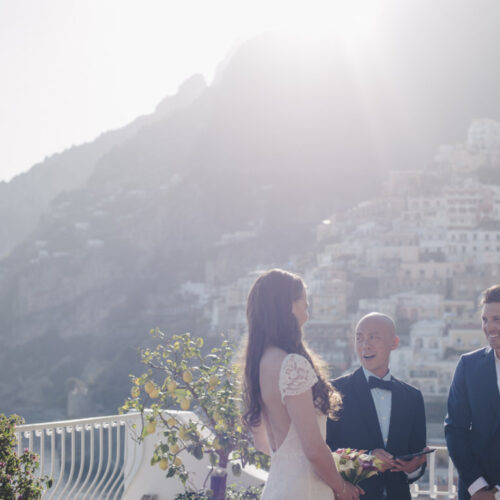 symbolic wedding in positano